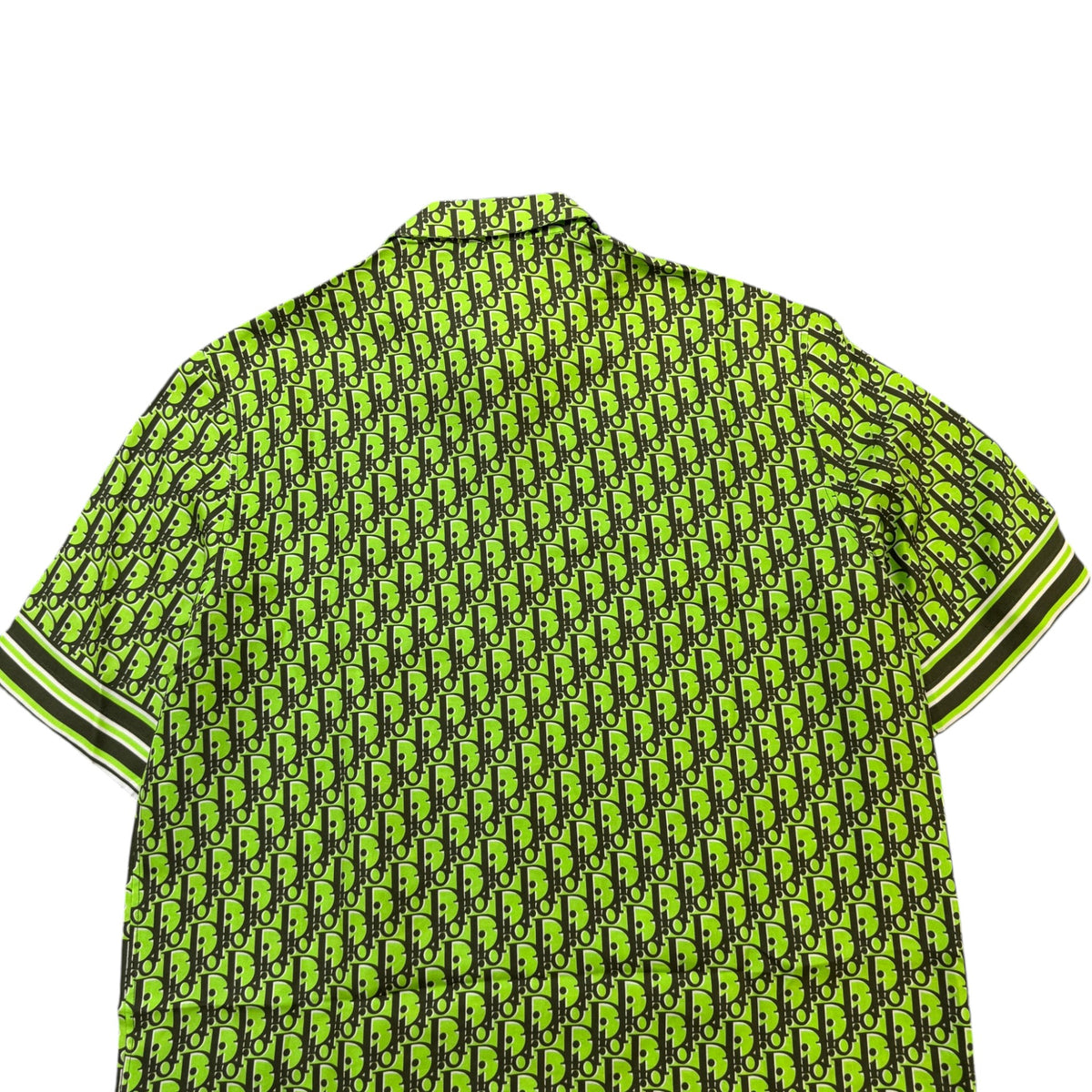Men's Oblique Pixel Short Sleeve Shirt Green Size M - Photo 4