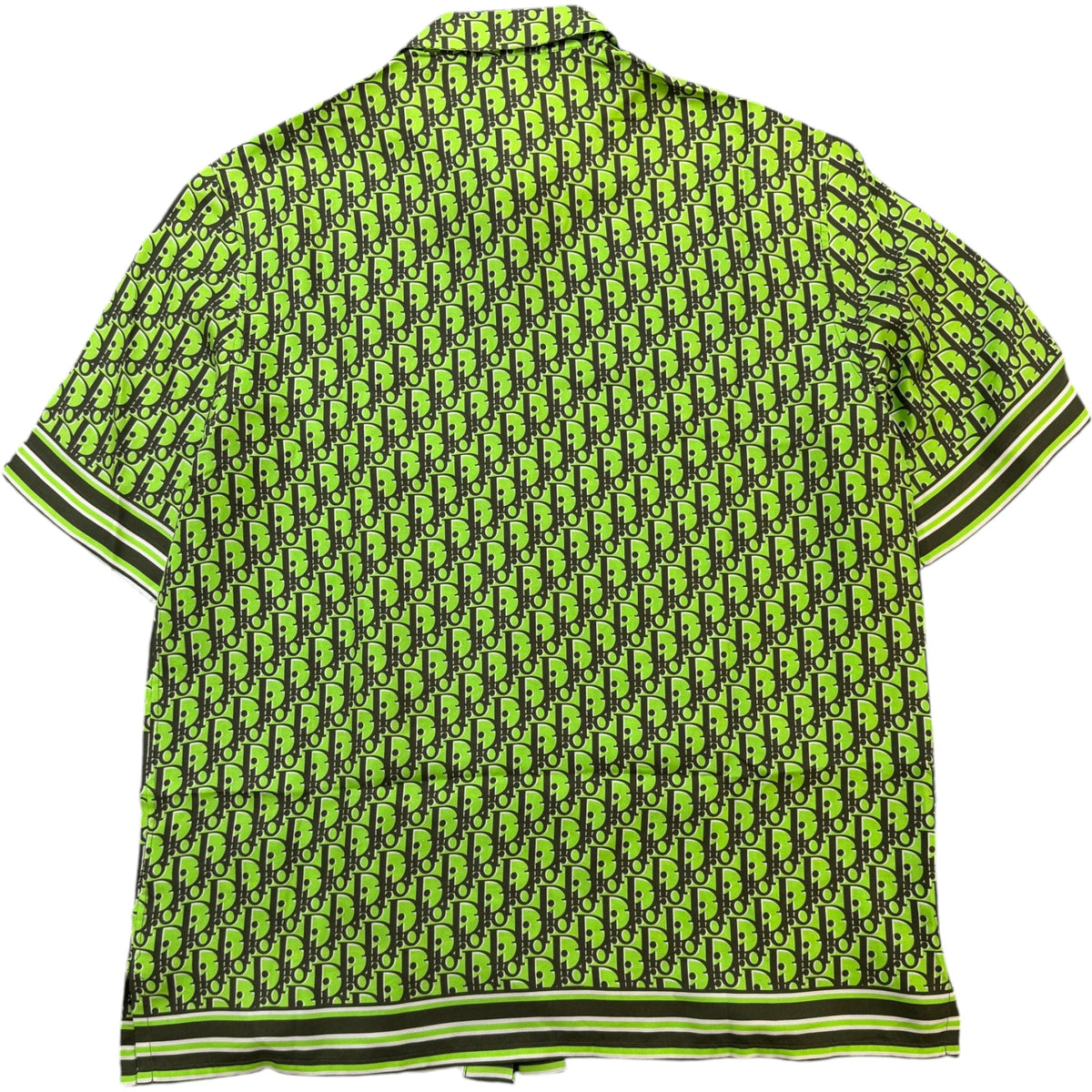 Men's Oblique Pixel Short Sleeve Shirt Green Size M - Photo 2