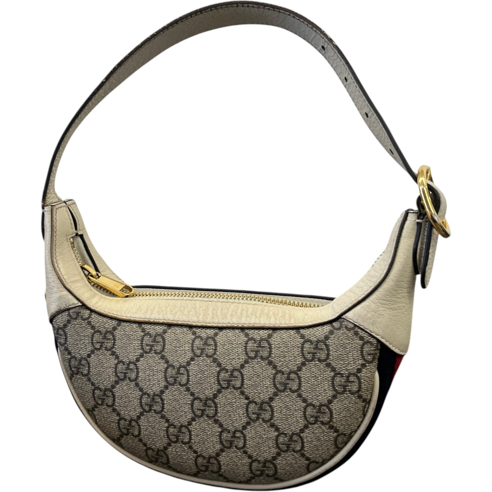 Women's Ophidia Half Moon Bag White - Photo 8
