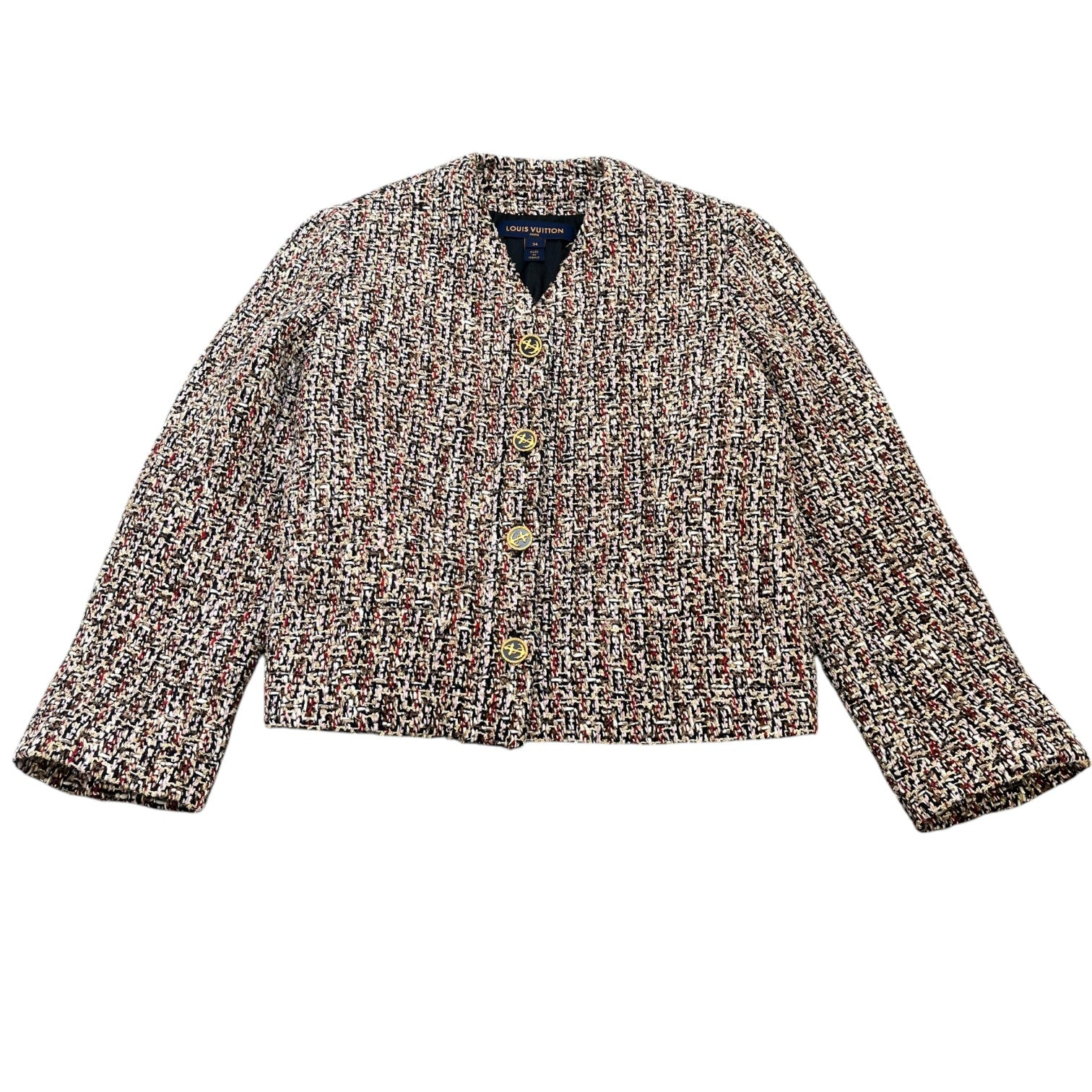 Women's Tweed Belted Skater Dress & Blazer Top Multi-Coloured Size M - Photo 6