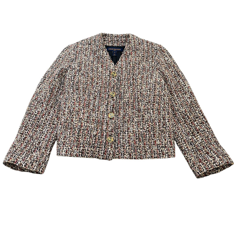 Women's Tweed Belted Skater Dress & Blazer Top Multi-Coloured Size M
