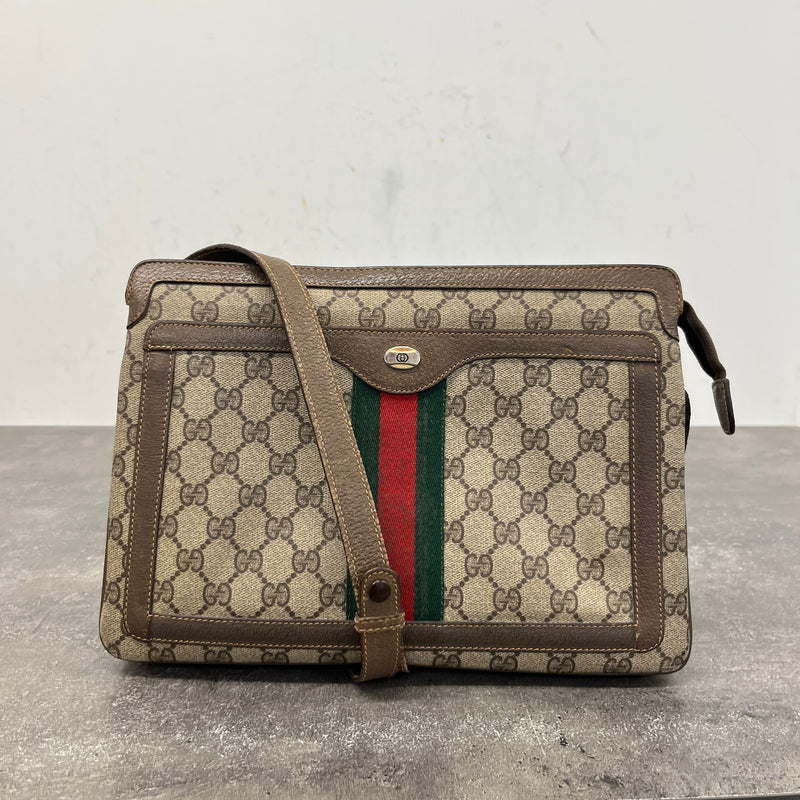 Women's GG Supreme Handbag Brown