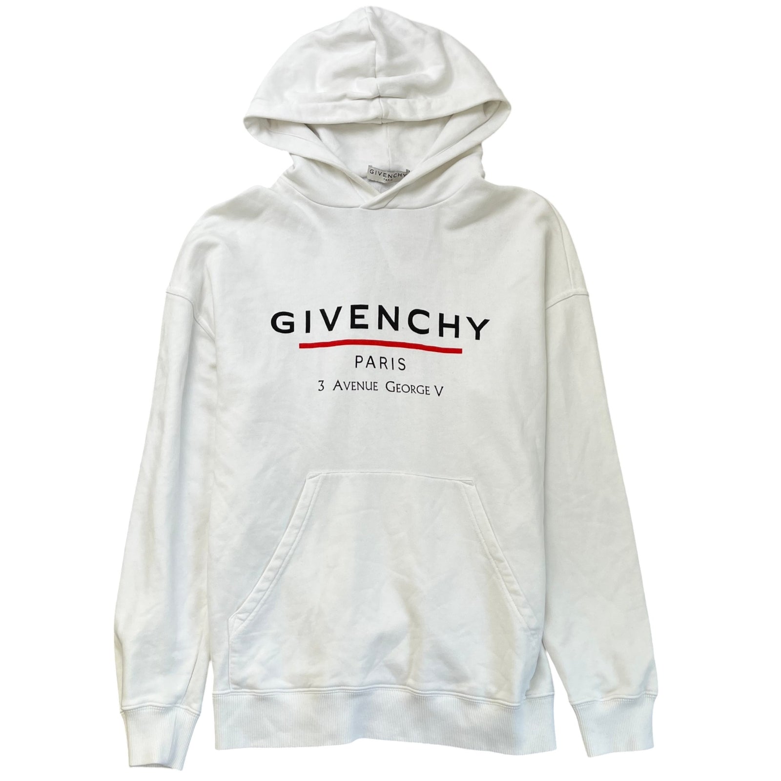 Men's 3 Avenue George V Hoodie White Size S - Photo 1
