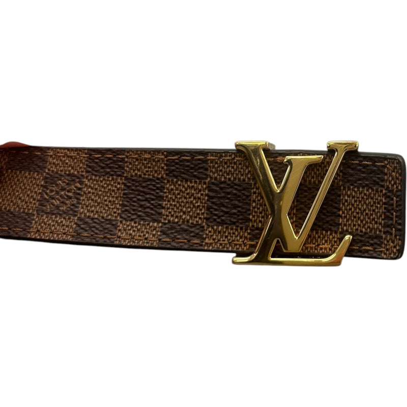Women's Damier Ebene Belt Brown Size Waist 32"