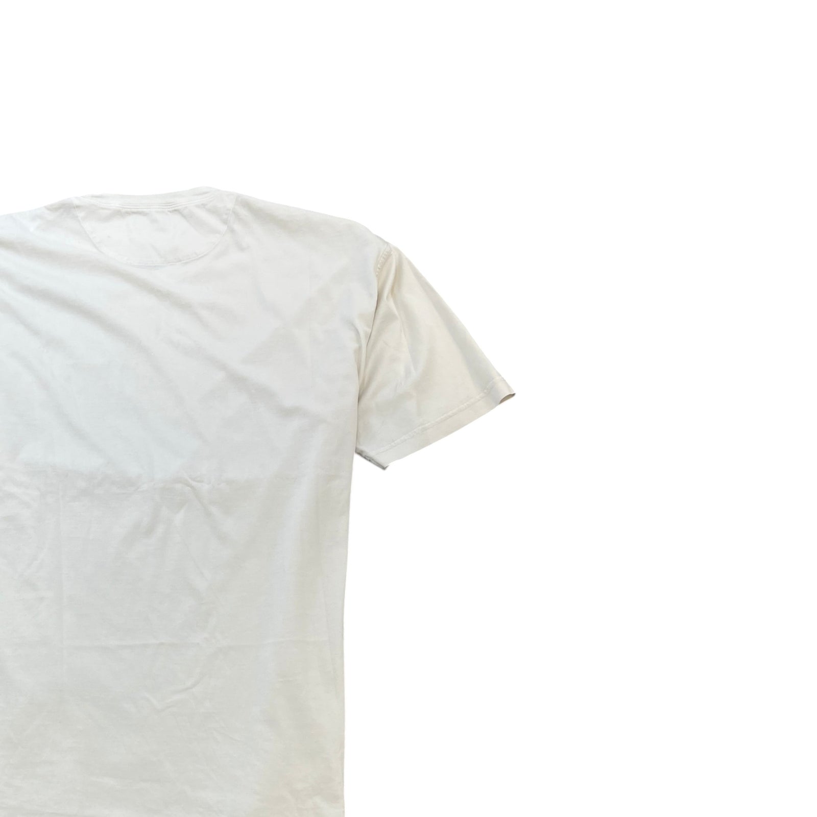 Men's Triangle Logo T-Shirt Cream Size 3XL - Photo 4