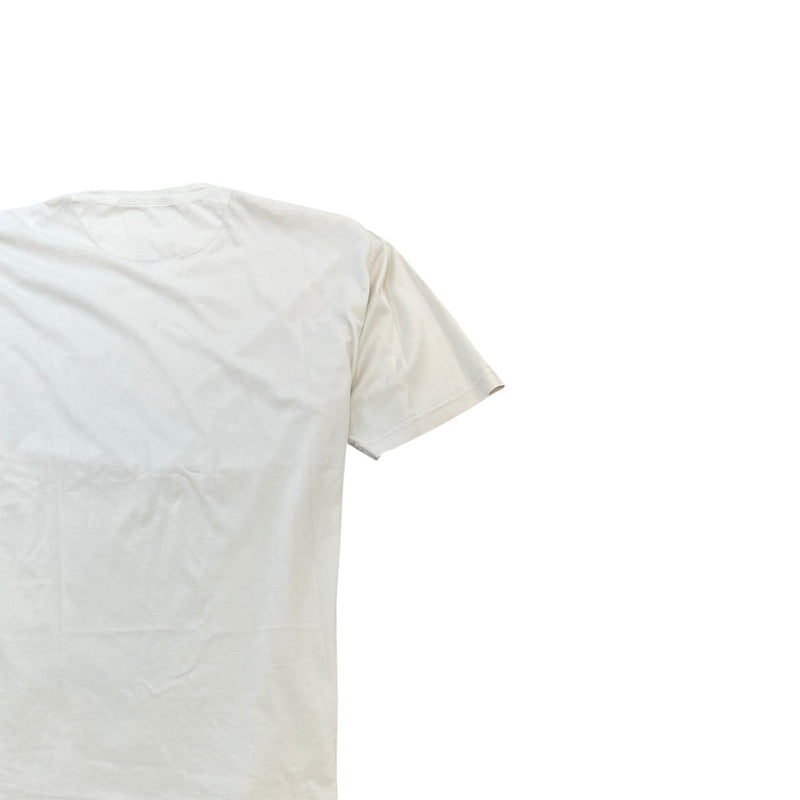 Men's Triangle Logo T-Shirt Cream Size 3XL