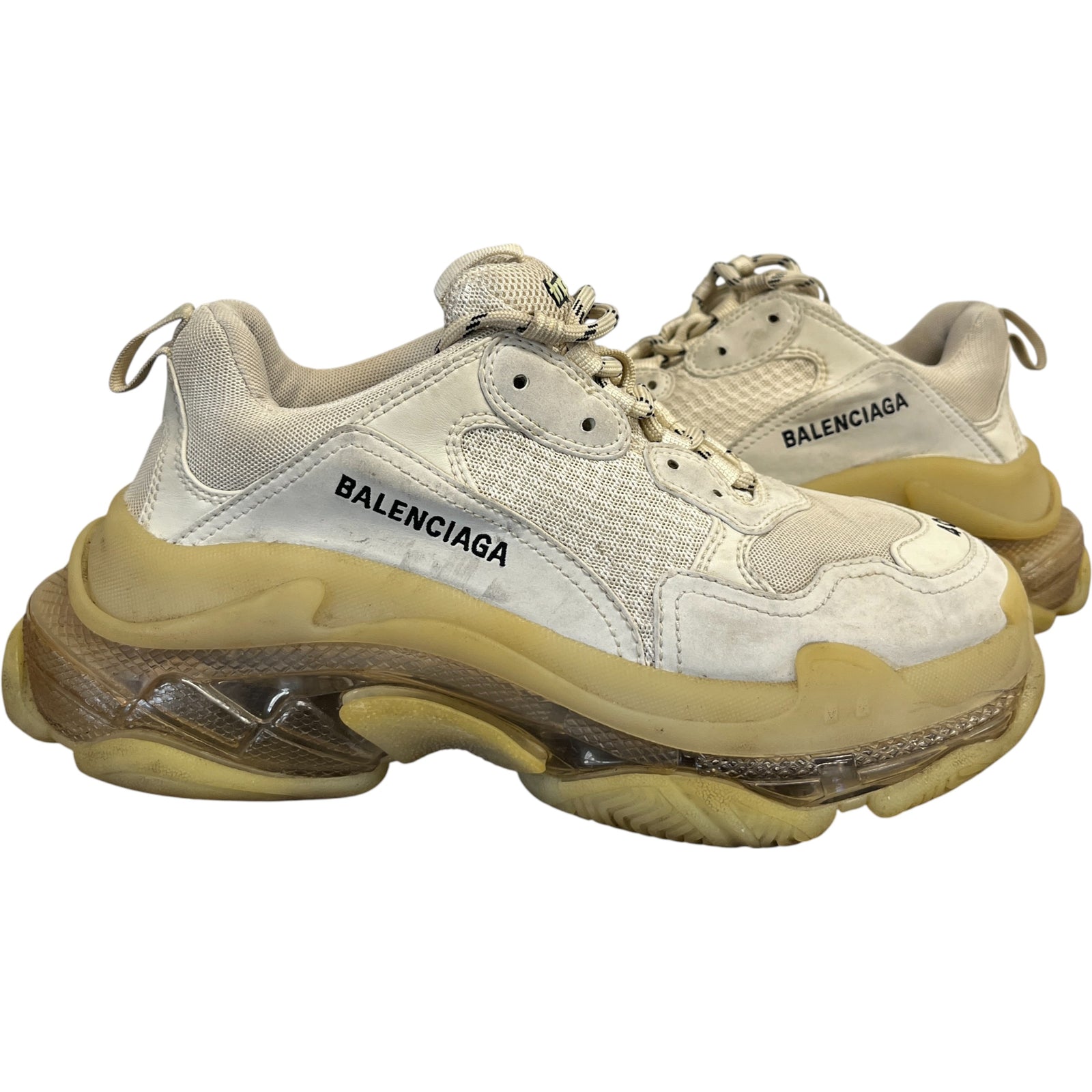 Men's Triple S Low Trainers Beige Size EU 40 / UK 6 - Photo 3