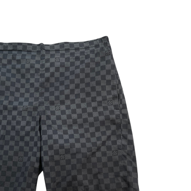 Men's Damier Graphite Swim Shorts Black Size S