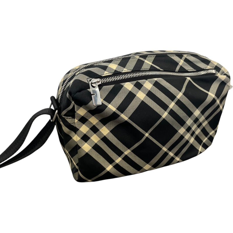 Men's Ekd Appliqué Checked Crossbody Messenger Bag Black