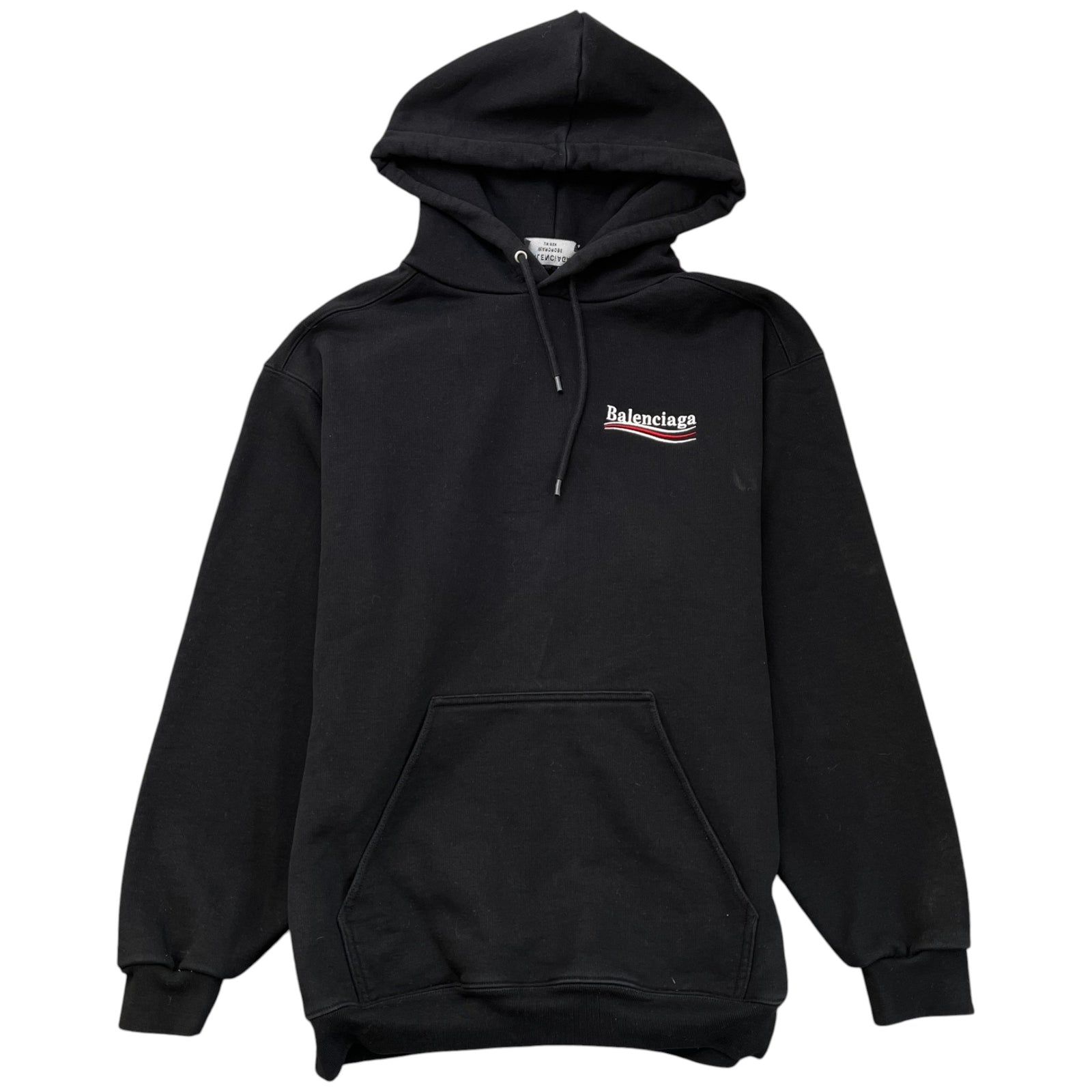 Men's Embroidered Logo Hoodie Black Size S - Photo 1