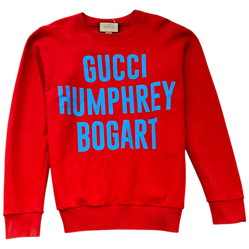 Men's Humphrey Bogart Print Sweatshirt Red Size S