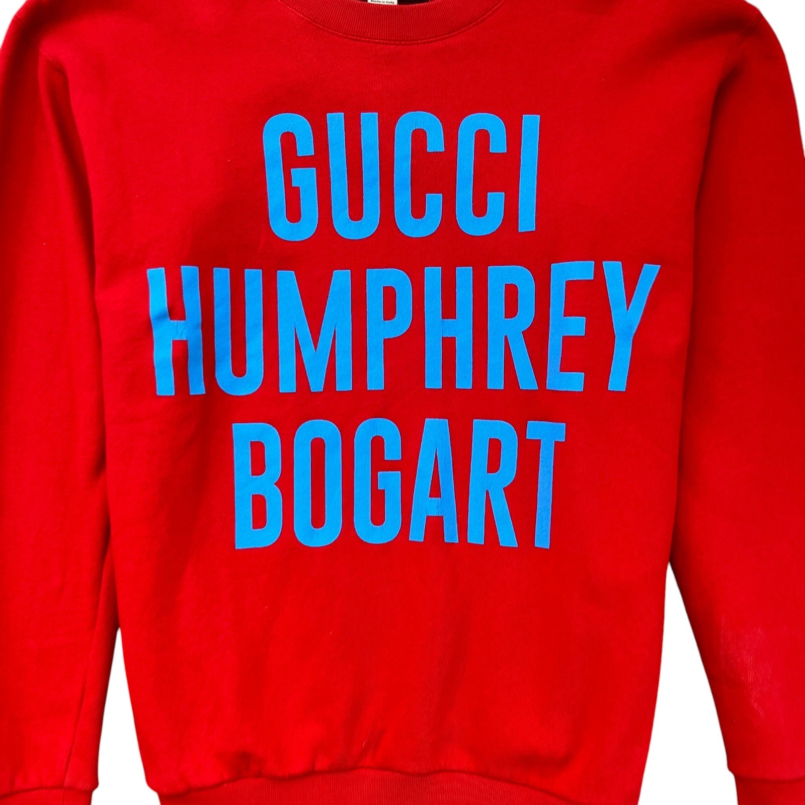 Men's Humphrey Bogart Print Sweatshirt Red Size S - Photo 5