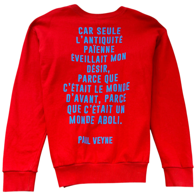Men's Humphrey Bogart Print Sweatshirt Red Size S
