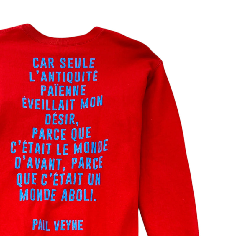 Men's Humphrey Bogart Print Sweatshirt Red Size S