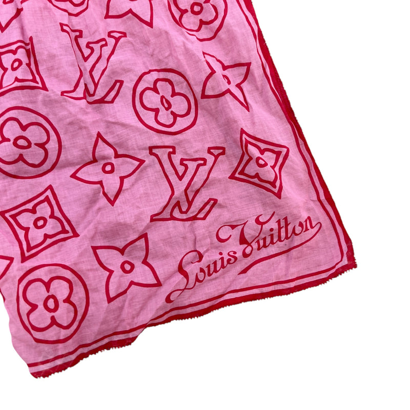 Women's Monogram Pareo Scarf Pink