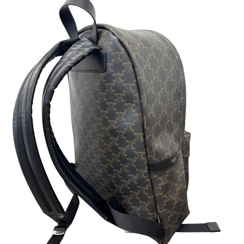 Men's Medium Triomphe Canvas Backpack Black