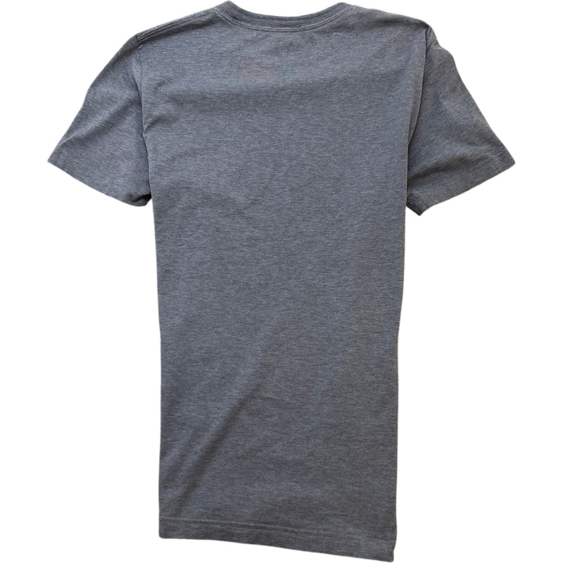 Men's Embroidered Logo T-Shirt Grey Size M