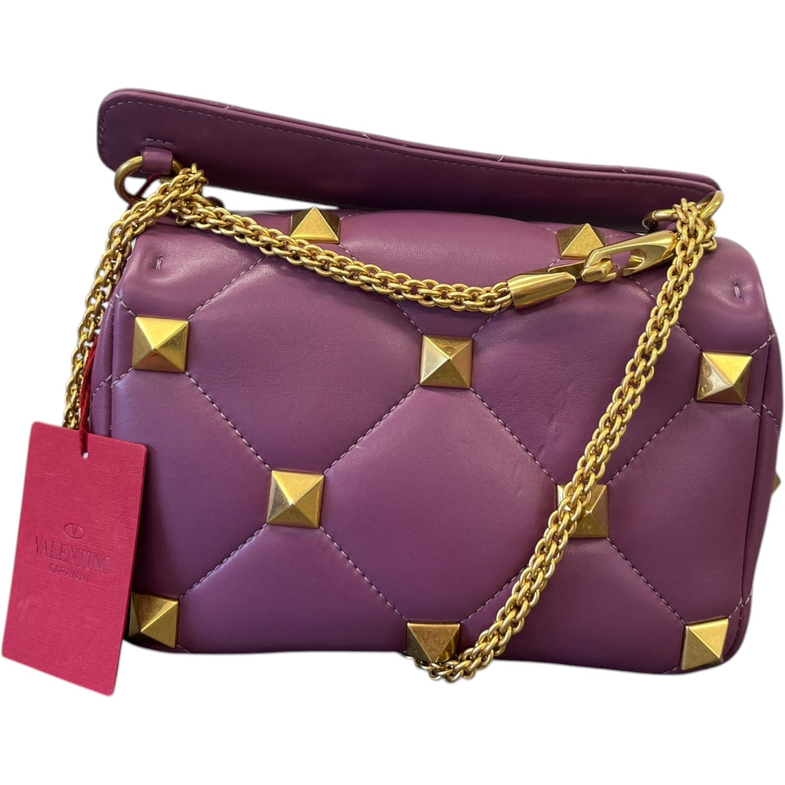 Women's Roman Stud Bag Purple - Photo 3