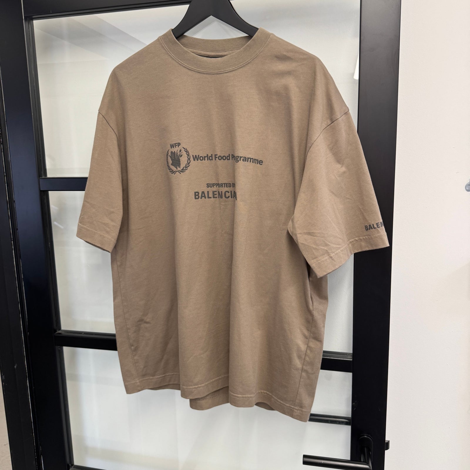 Men's WFP Logo T-Shirt Khaki Size L - Photo 5