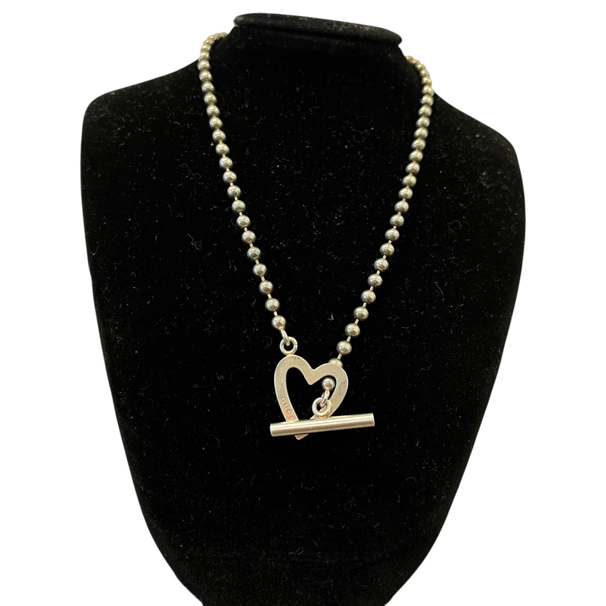 Women's Heart Toggle Necklace Silver - Photo 6