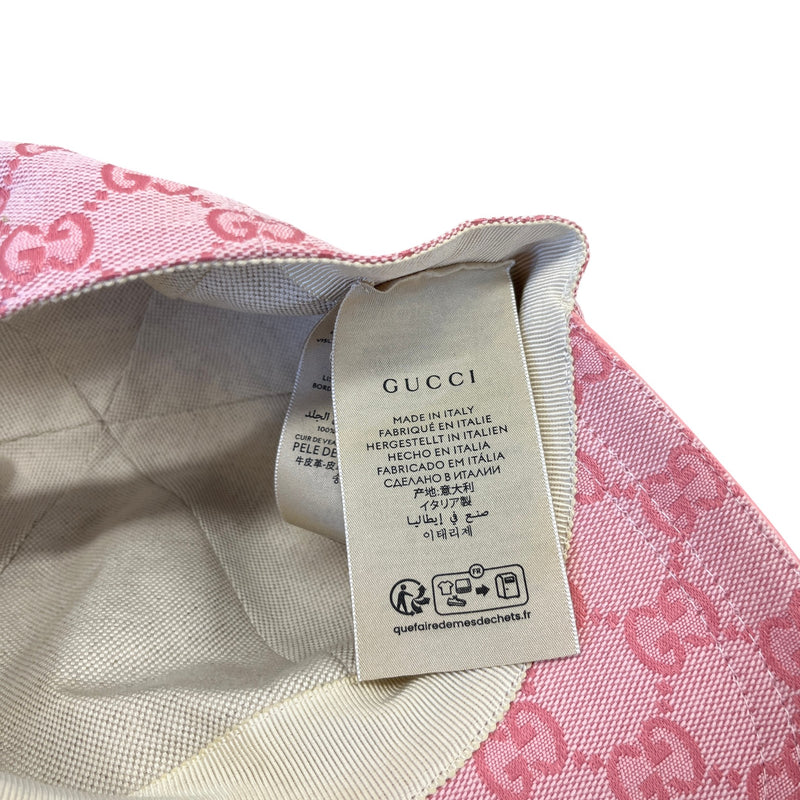 Men's GG Supreme Cap Pink Size L