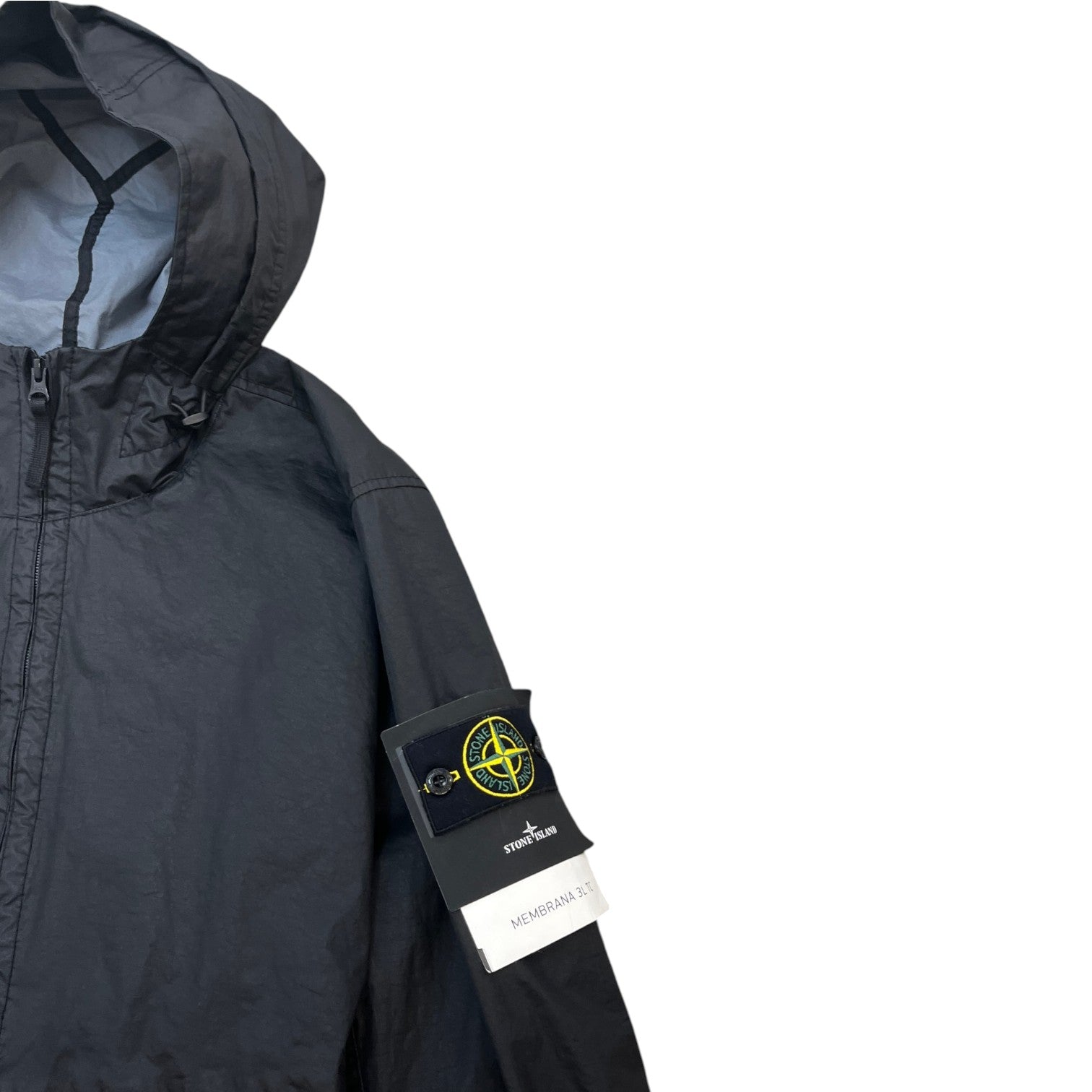 Men's Membrana 3L Tc Windbreaker Black Size XL - Photo 5