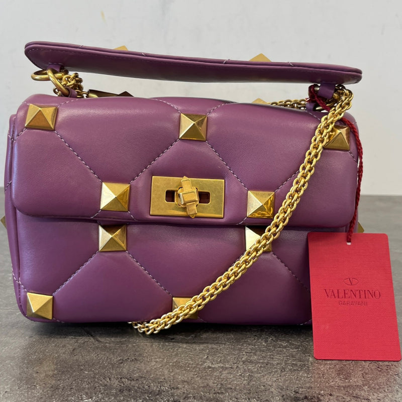 Women's Roman Stud Bag Purple