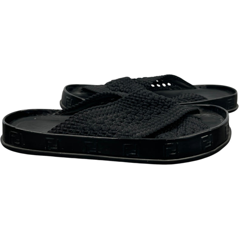 Women's Ff Rafia Sandals Black Size EU 38 / UK 5