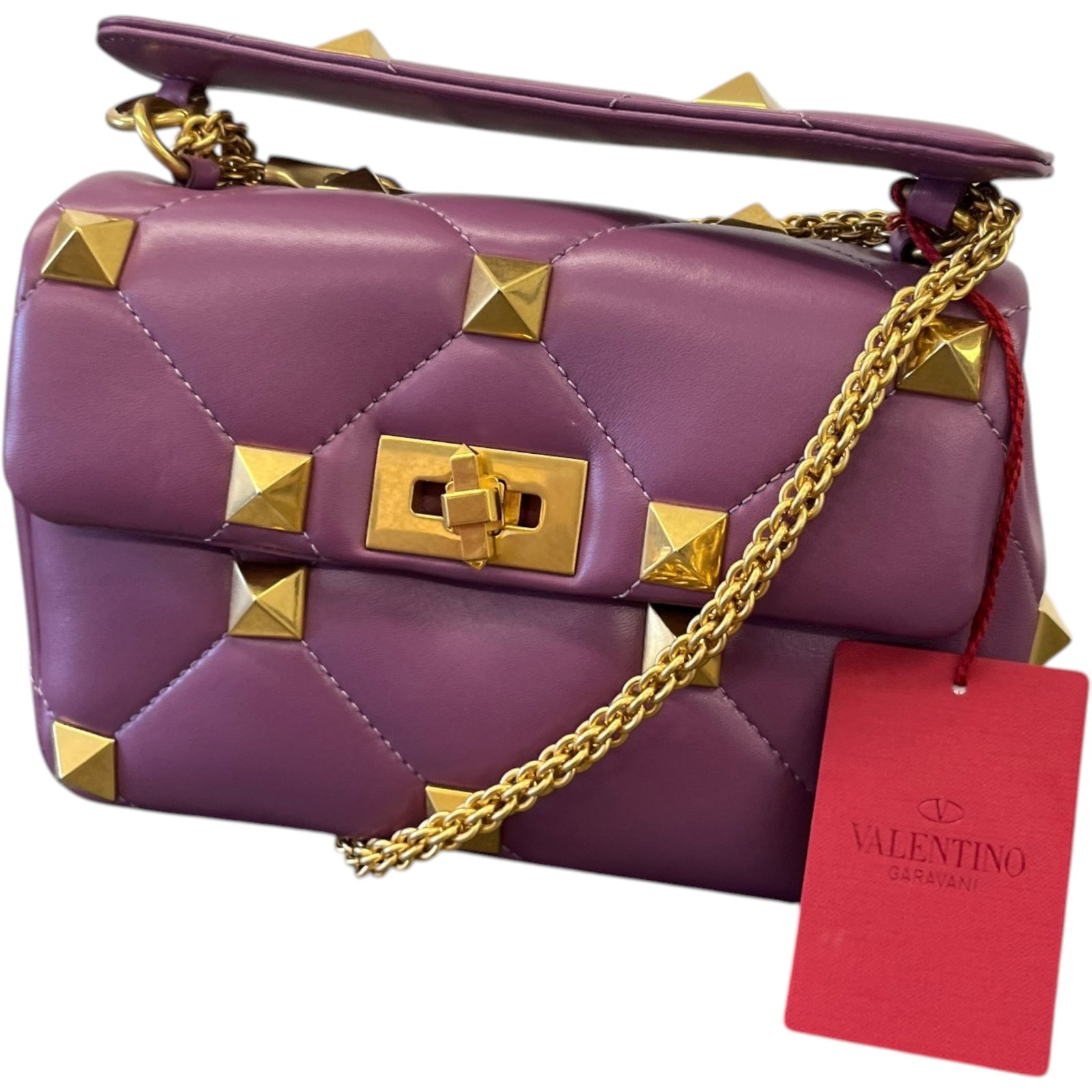 Women's Roman Stud Bag Purple - Photo 1