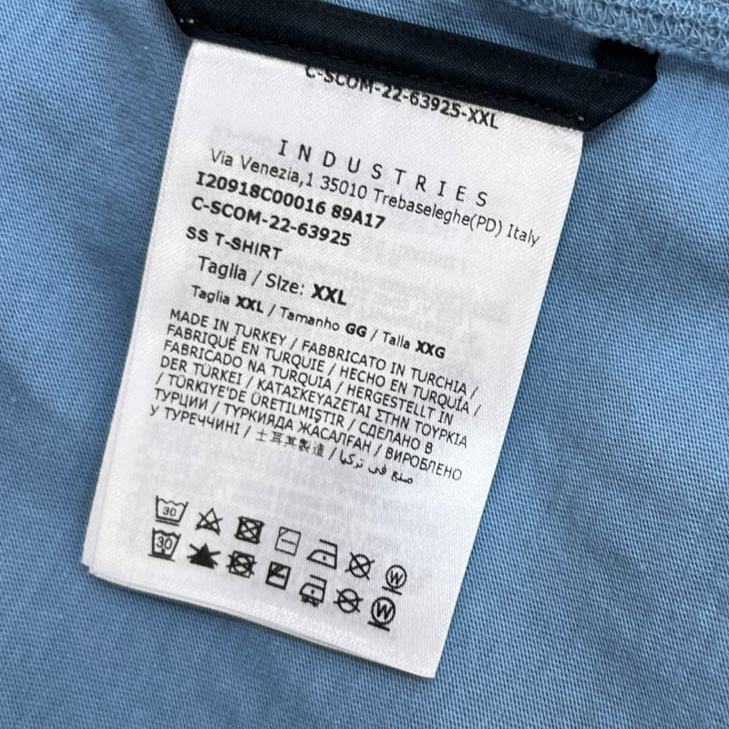 Men's Logo Crewneck T-Shirt Blue Size XXL