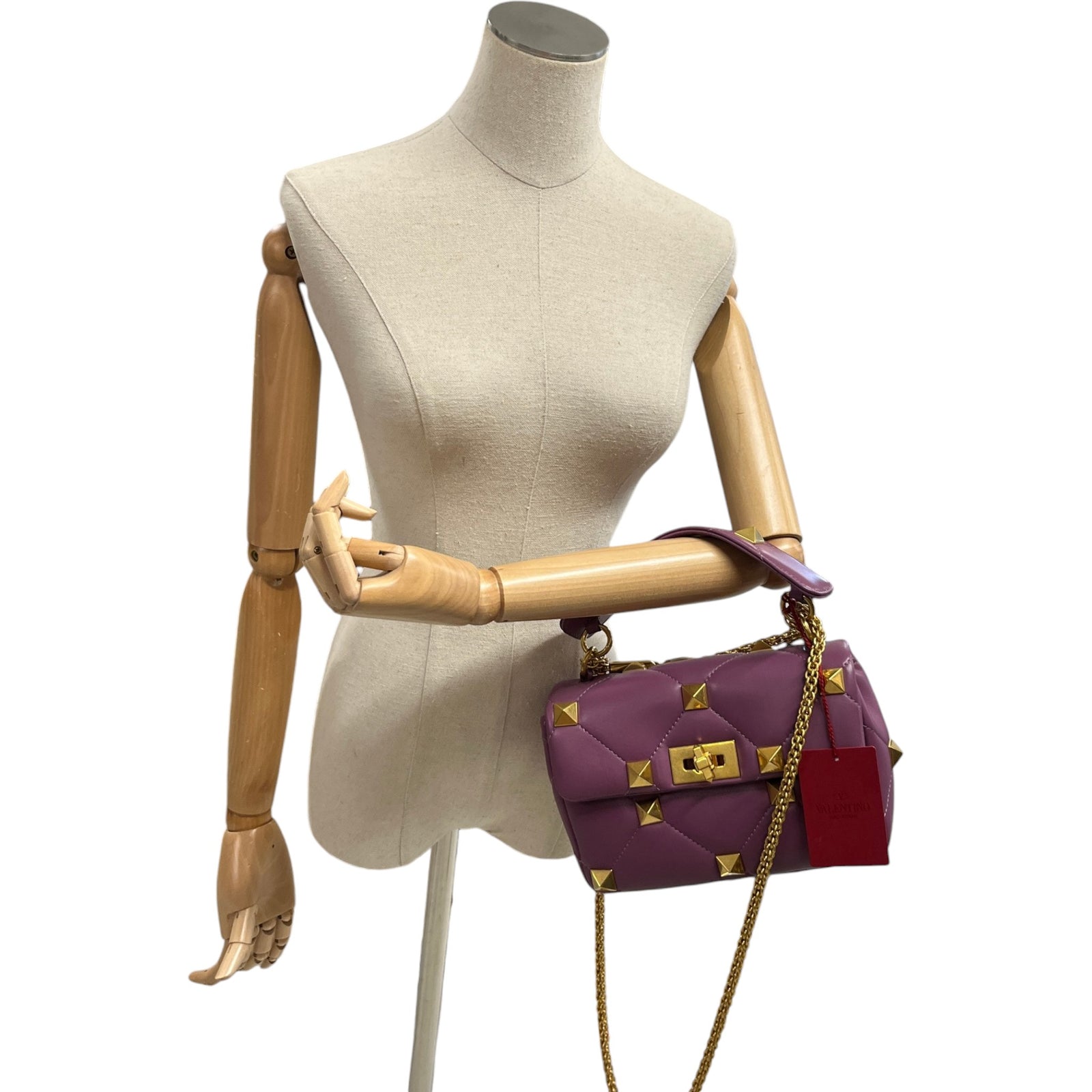 Women's Roman Stud Bag Purple - Photo 2