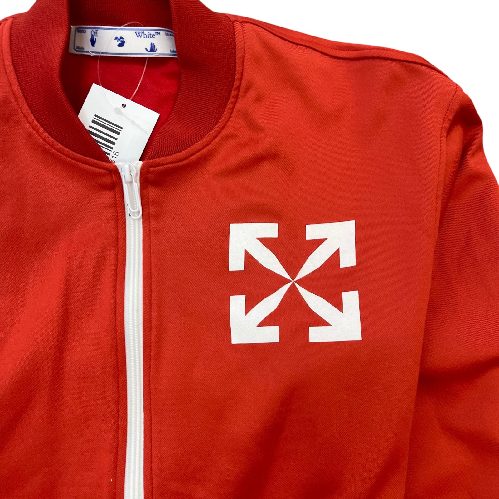 Men's Single Arrow Track Jacket Orange Size S - Photo 6