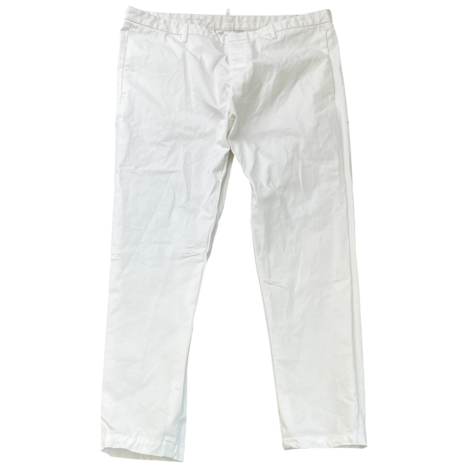 Men's Plain Trousers White Size XL / W36 - Photo 1