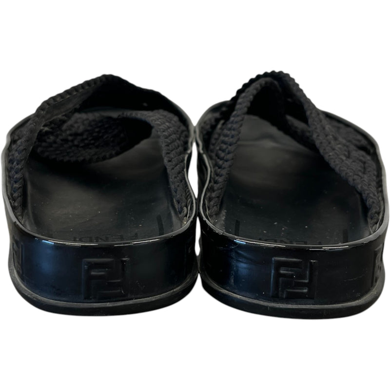 Women's Ff Rafia Sandals Black Size EU 38 / UK 5