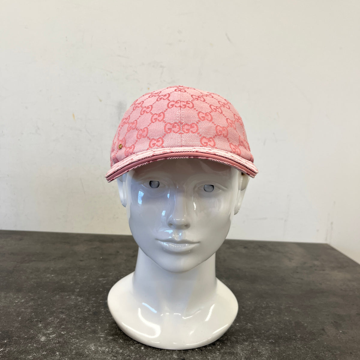 Men's GG Supreme Cap Pink Size L - Photo 11