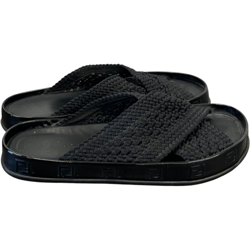 Women's Ff Rafia Sandals Black Size EU 38 / UK 5