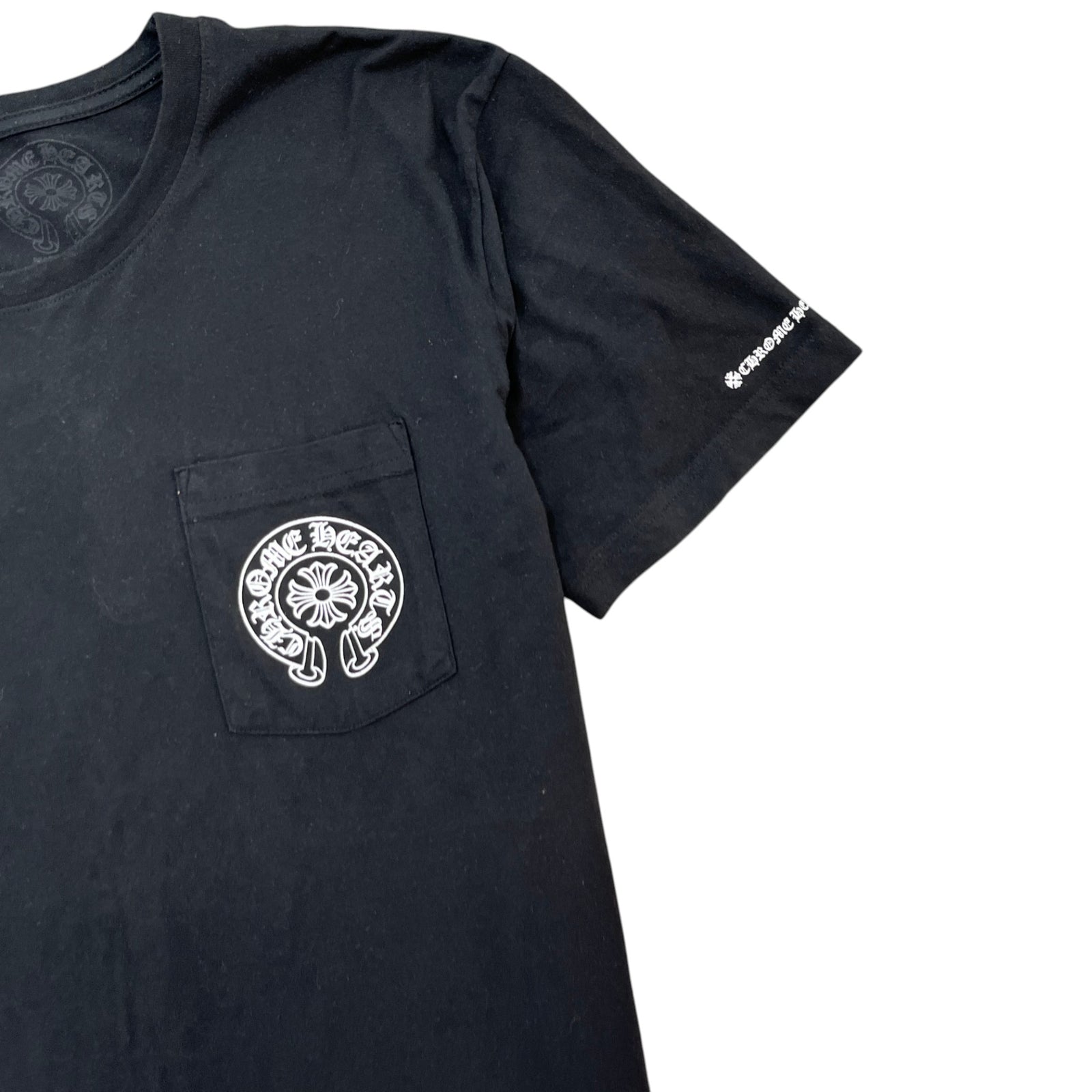 Men's Horseshoe Logo Print T-Shirt Black Size L - Photo 5