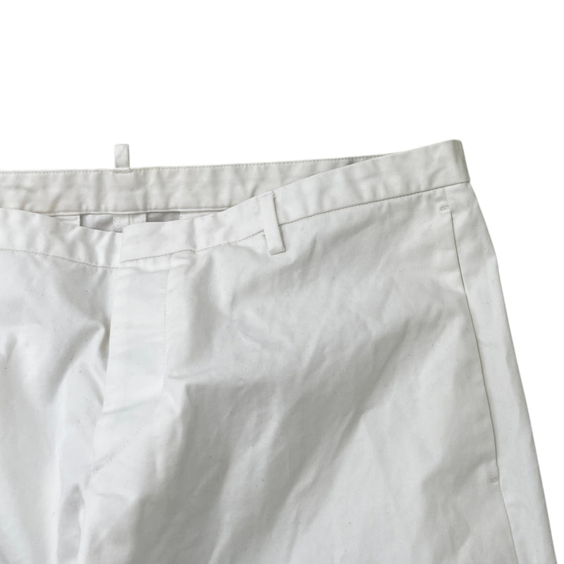 Men's Plain Trousers White Size XL / W36