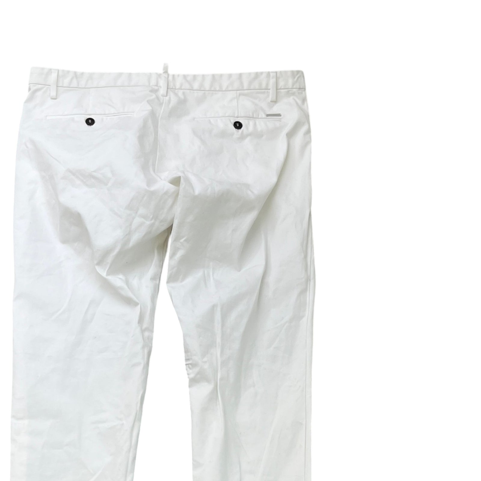 Men's Plain Trousers White Size XL / W36 - Photo 4