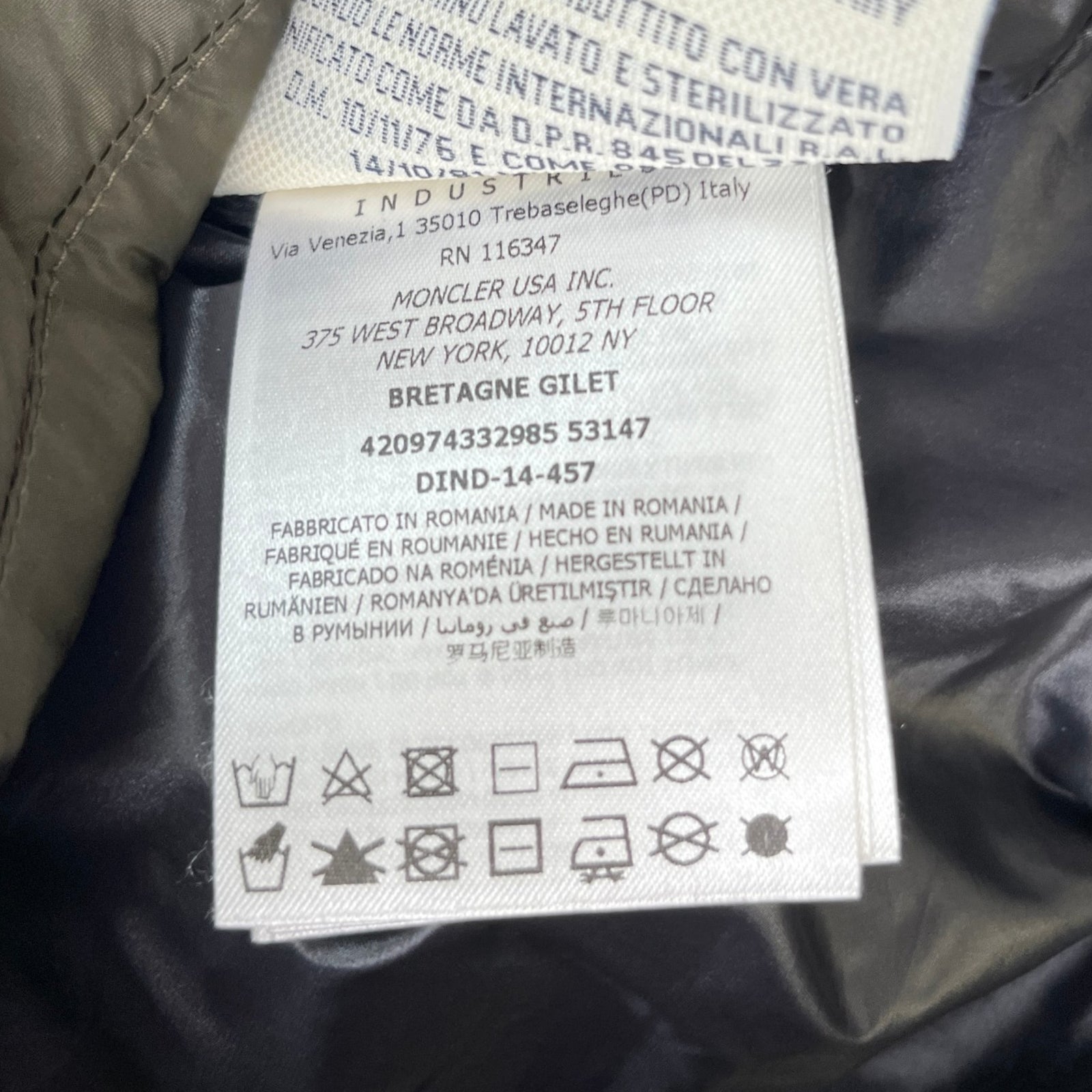 Men's Bretagne Grenoble Gilet Khaki Size 2 / M - Photo 10