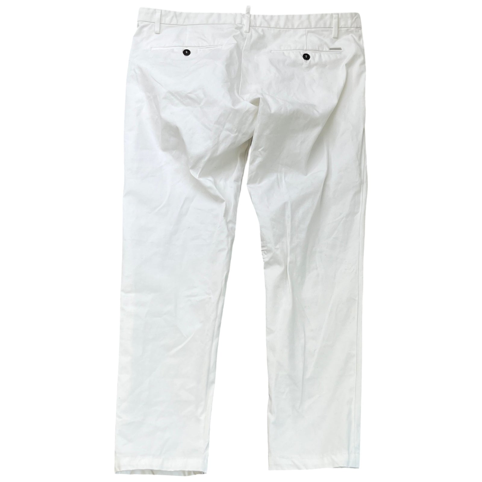 Men's Plain Trousers White Size XL / W36 - Photo 2