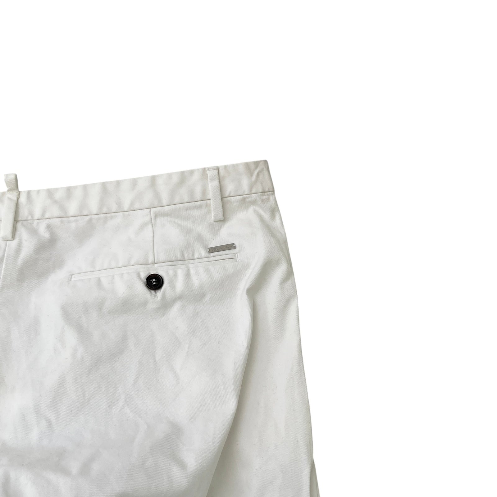 Men's Plain Trousers White Size XL / W36 - Photo 6