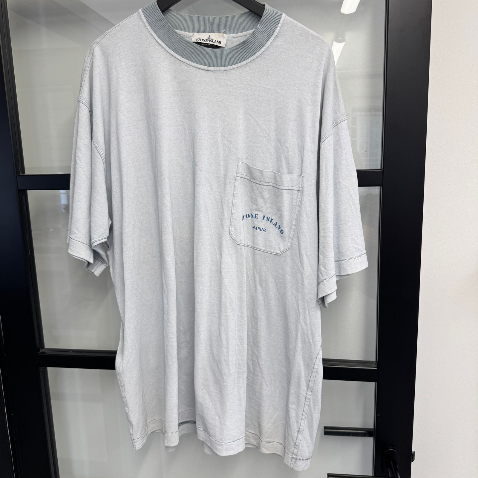 Men's Marina Logo T-Shirt Blue Size XXL - Photo 6
