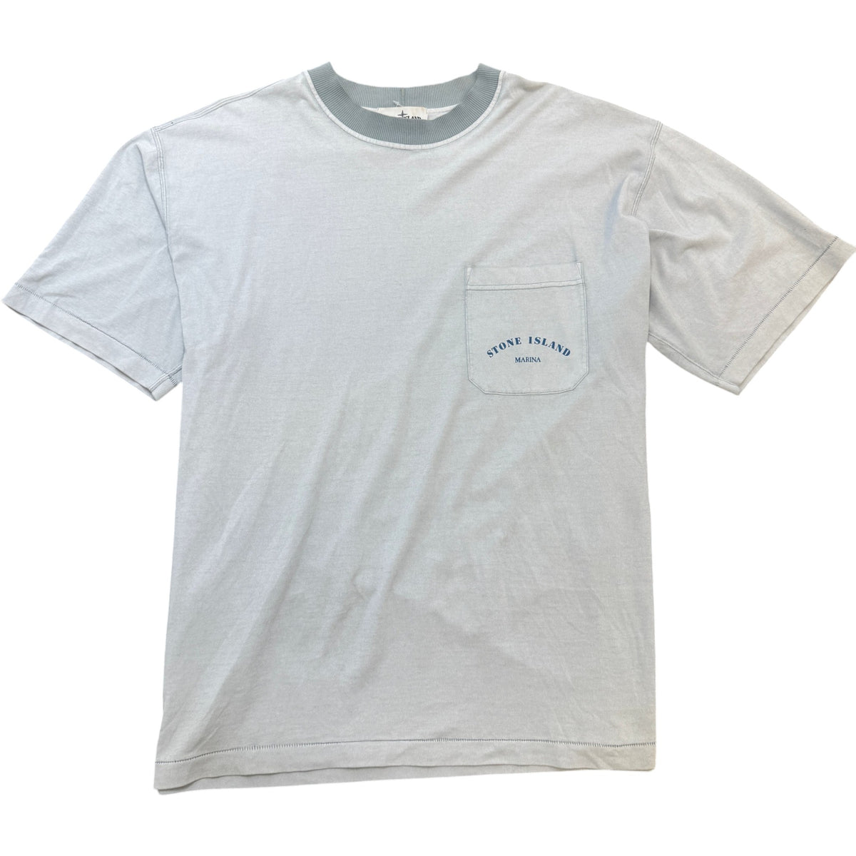 Men's Marina Logo T-Shirt Blue Size XXL - Photo 1