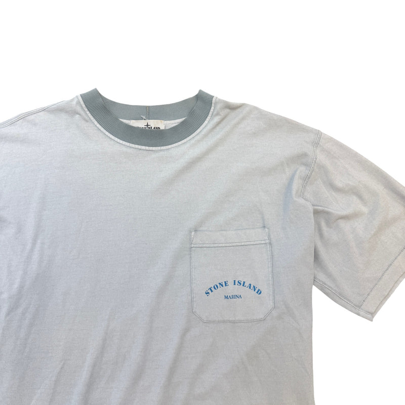 Men's Marina Logo T-Shirt Blue Size XXL