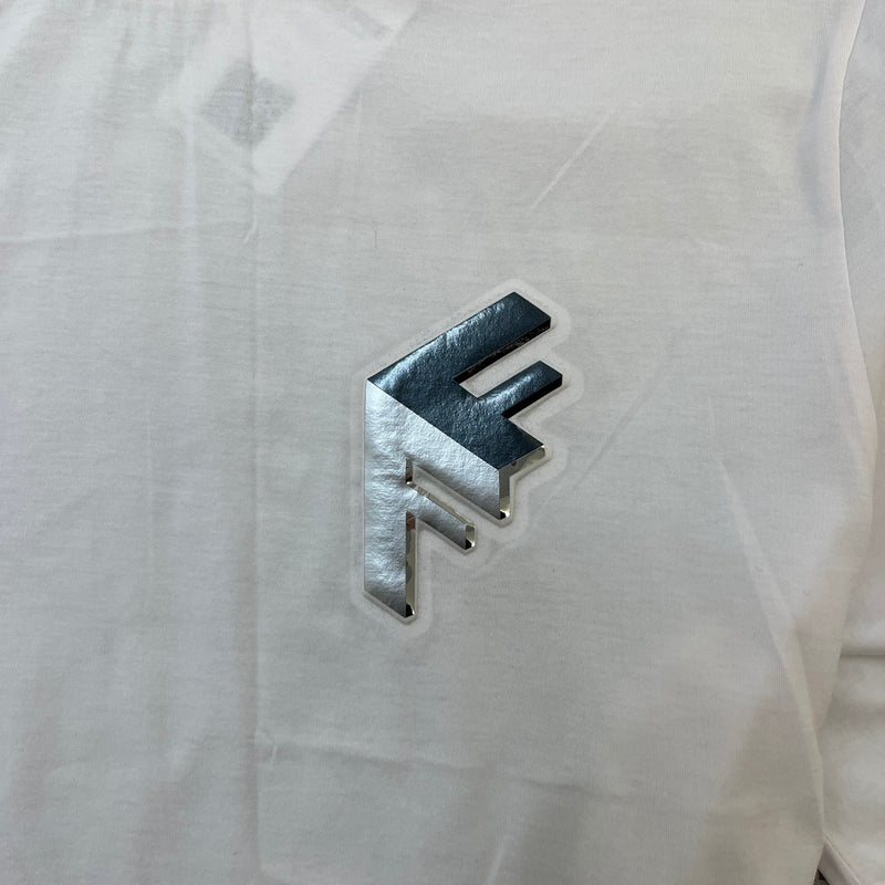 Men's FF Logo T-Shirt Pink Size L