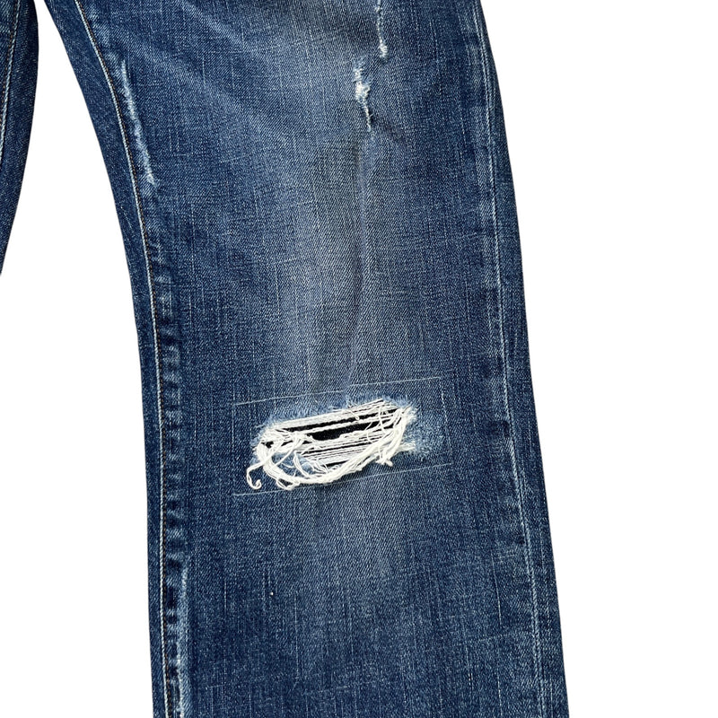 Men's Distressed Jeans Blue Size XL / W36