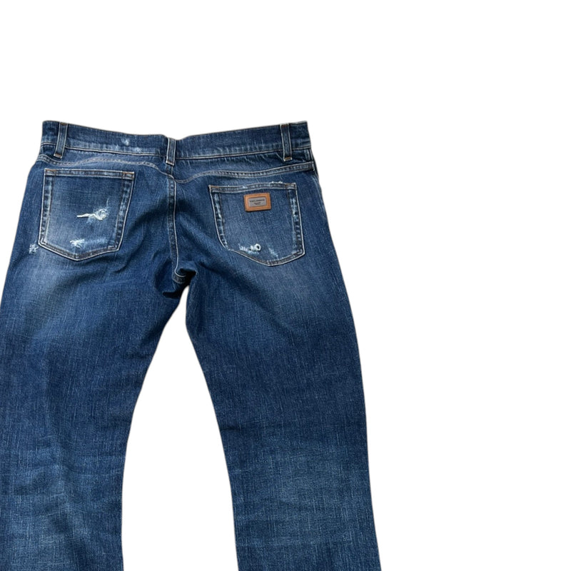 Men's Distressed Jeans Blue Size XL / W36