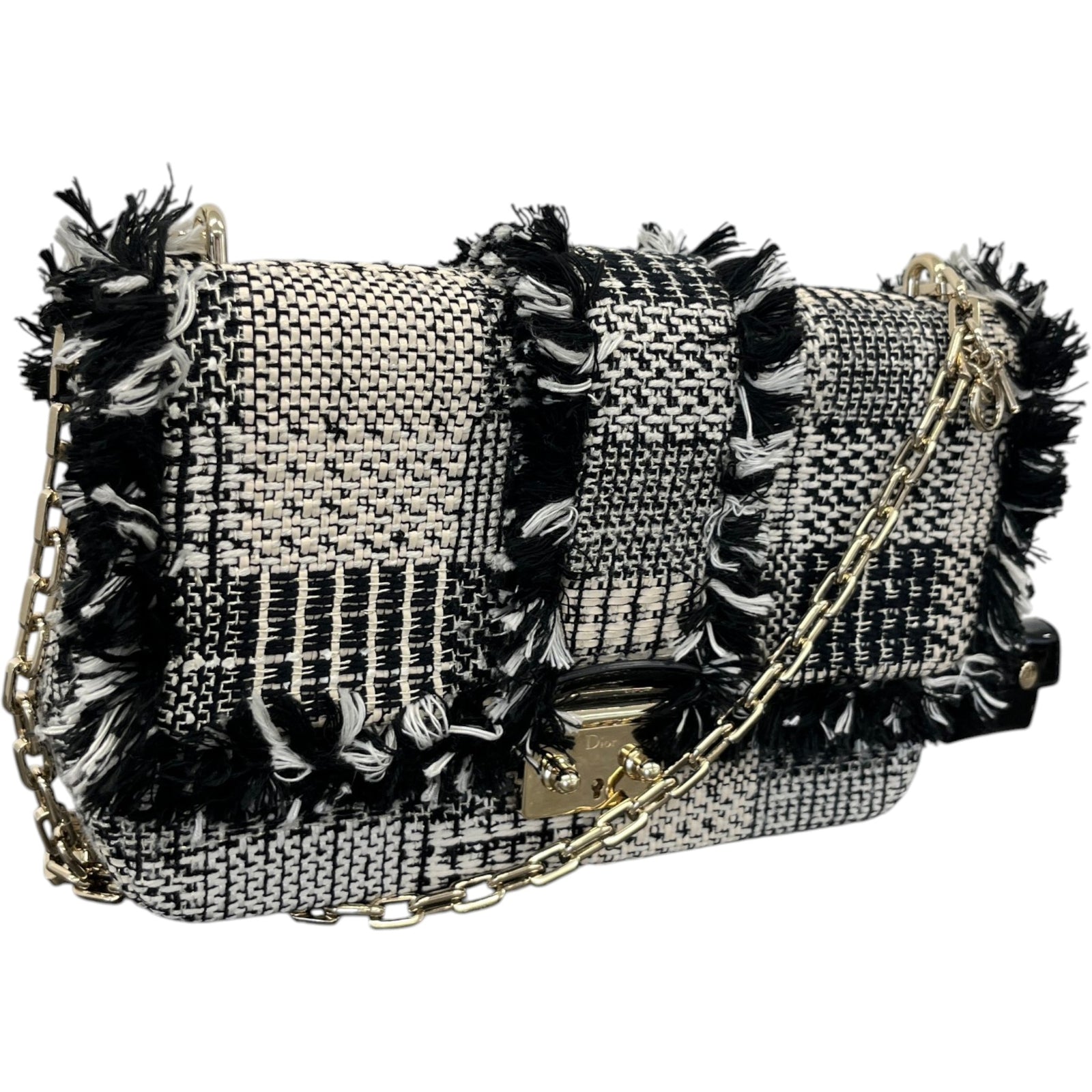 Women's Miss Dior Braided Handbag Black - Photo 4