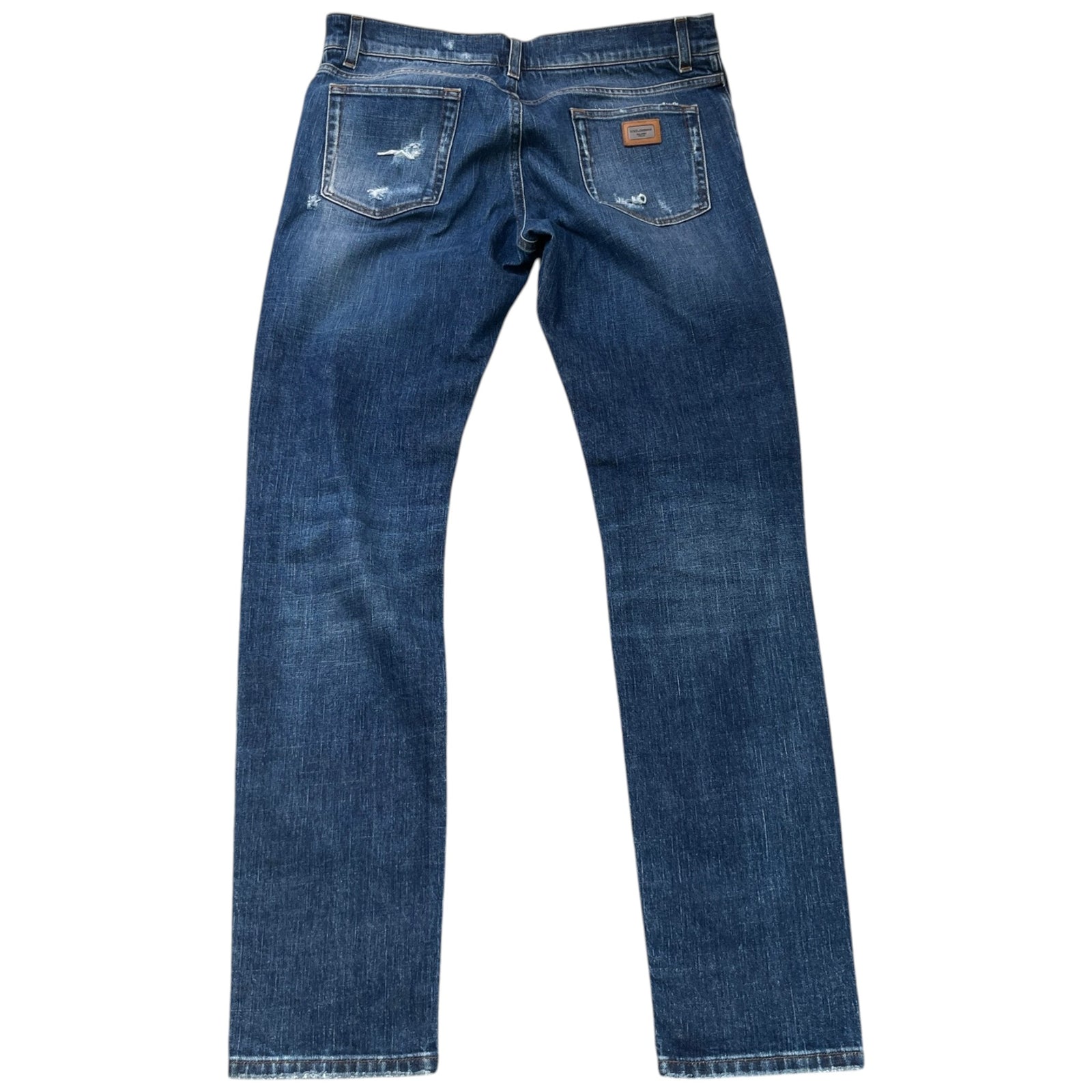 Men's Distressed Jeans Blue Size XL / W36 - Photo 2
